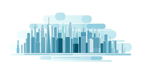 Urban Landscape background. abstract illustrationのイラスト素材