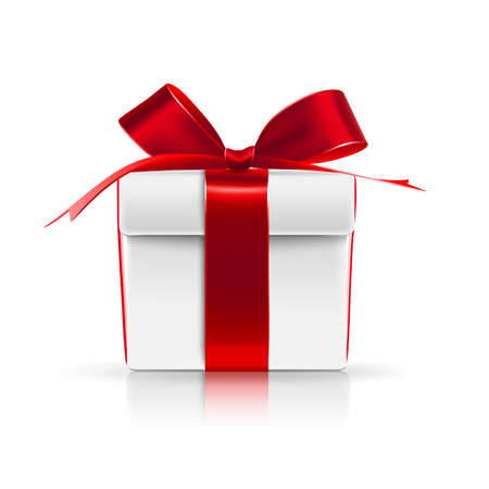 Gift boxes with red bowsのイラスト素材