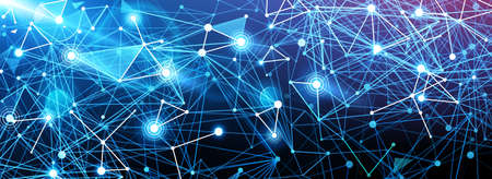 Global digital Network, abstract background. Vector illustration