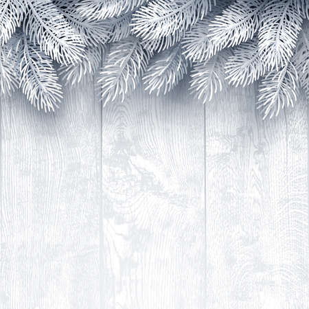 Christmas background with fir branchesのイラスト素材