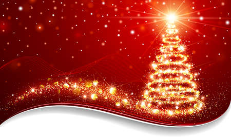 Magic Christmas Treeのイラスト素材
