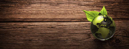 Green Planet Save Earth. Environment Ecology Conceptの写真素材