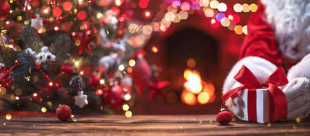 Christmas Present from Santa Claus.の写真素材