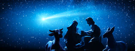 Nativity Of Jesus Religious Sceneの写真素材