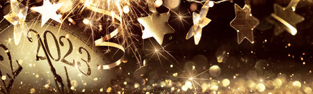 New Years Eve 2023 Celebration Backgroundの写真素材
