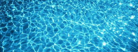 Clear water in the sea with bright highlightsの写真素材