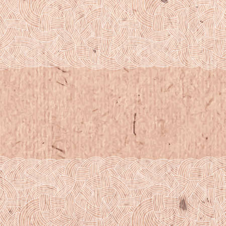 Abstract background of interwoven strands of on the cardboard. Vector illustration.のイラスト素材