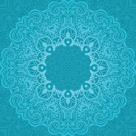 Abstract Flower Mandala  Decorative element for design  Vector illustration のイラスト素材