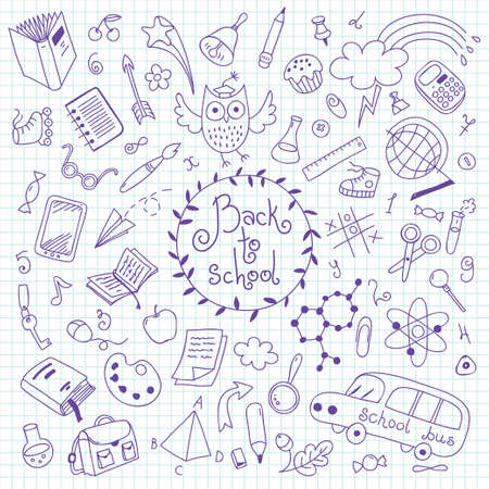 Back to school backgroundのイラスト素材