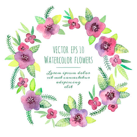 Beautiful vintage wreath.のイラスト素材