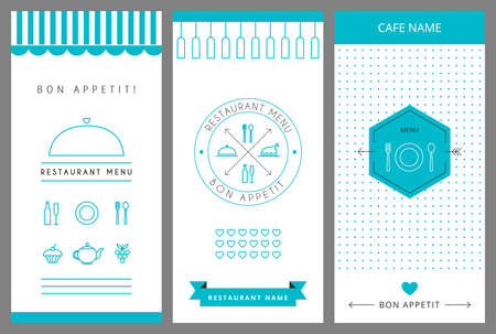 Restaurant menu design template. Vector isolated illustration.のイラスト素材