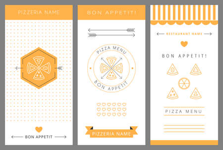 Design menu. Pizza menu. Vector isolated illustration.のイラスト素材