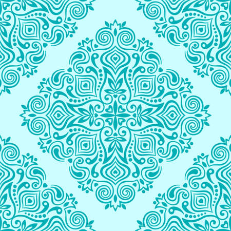 Seamless background with abstract ethnic pattern. Vector illustration.のイラスト素材