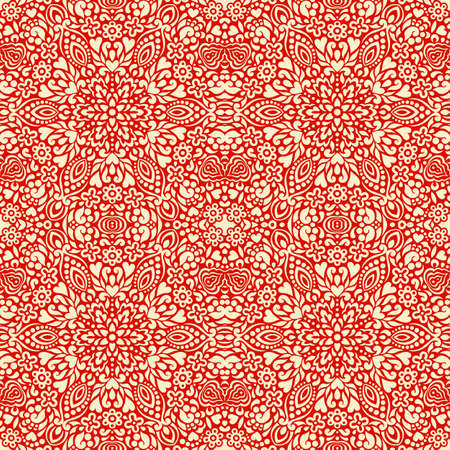 Seamless background with abstract ethnic pattern.のイラスト素材