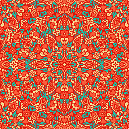 Seamless background with abstract ethnic pattern.のイラスト素材
