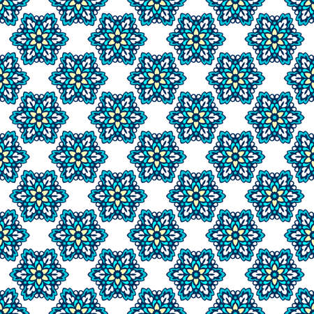Seamless background with abstract ethnic pattern. Vector illustration.のイラスト素材