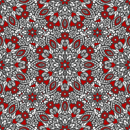 Seamless background with abstract ethnic pattern. Vector illustration.のイラスト素材