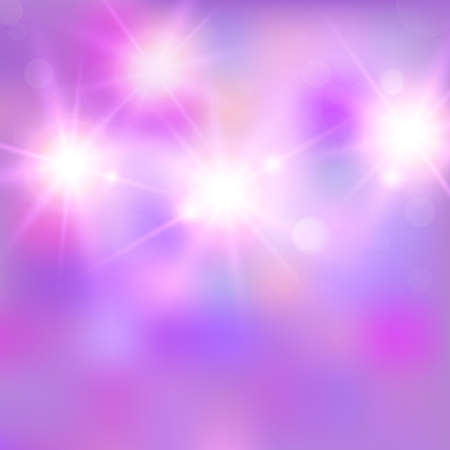 Vector illustration of shiny bright light. Abstract lights on blue background. Useful for your design. Vector illustrationのイラスト素材