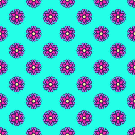 Seamless background with abstract ethnic pattern. Vector illustration.のイラスト素材