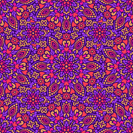 Seamless background with abstract ethnic pattern. Vector illustration.のイラスト素材