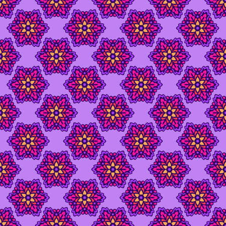 Seamless background with abstract ethnic pattern. Vector illustration.のイラスト素材
