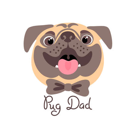 Image of happy father dog.のイラスト素材