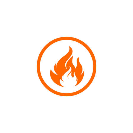 fire flame icon set vector sign symbolのイラスト素材