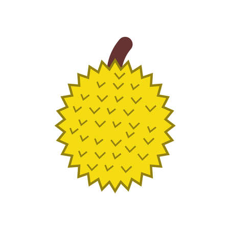 durian fruit icon vector sign symbolのイラスト素材
