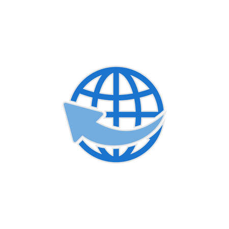 globe icon set, go to web icon set vector sign symbolのイラスト素材