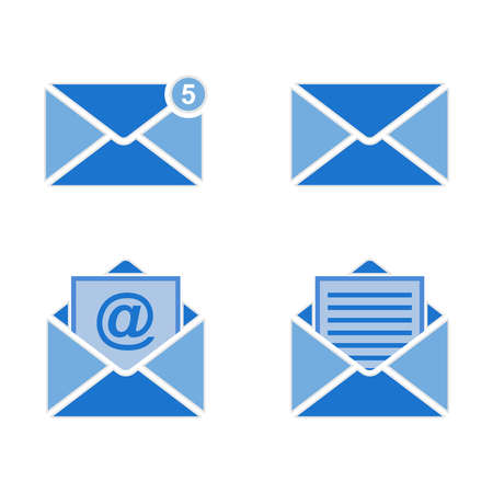 mail message icon vector sign symbolのイラスト素材
