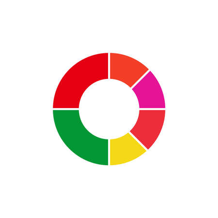 diagram & graphic icon vector symbol isolated illustration white backgroundのイラスト素材