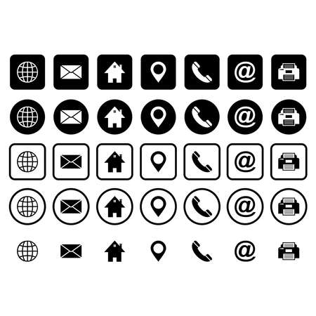 website icon set, website vector set sign symbolのイラスト素材