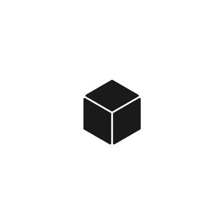 cube icon vector symbol illustrationのイラスト素材
