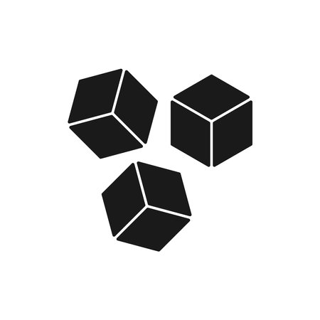 cube icon vector symbol illustrationのイラスト素材