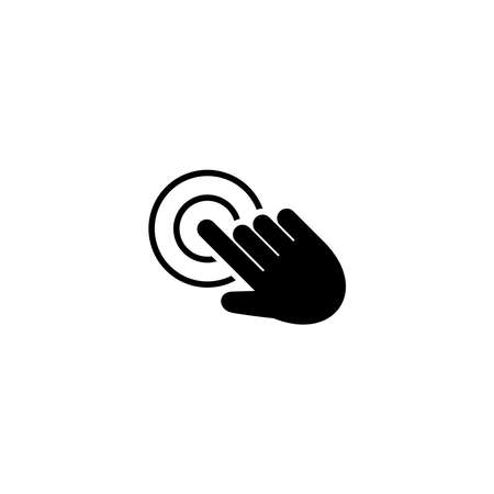 cursor click & hand click icon set vector symbolのイラスト素材