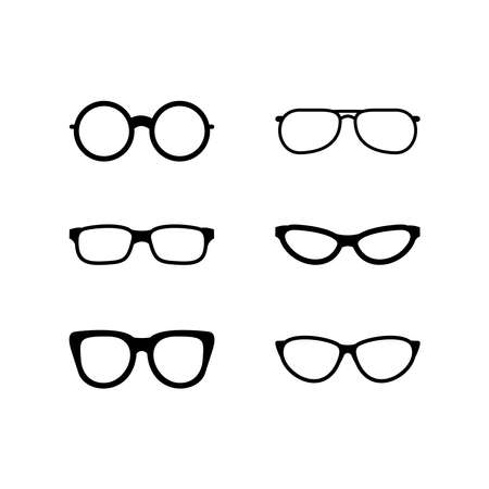 Eyeglasses icon vector symbol illustrationのイラスト素材