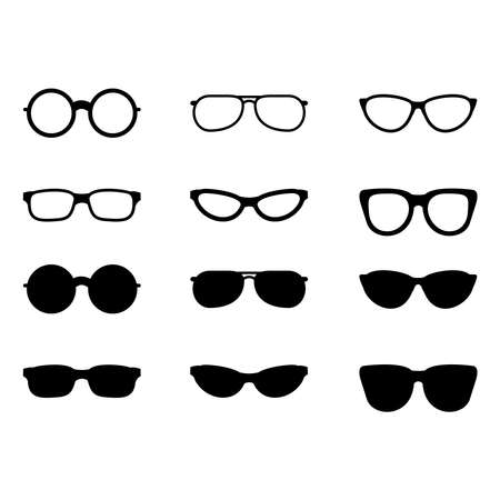 Eyeglasses icon vector symbol illustrationのイラスト素材