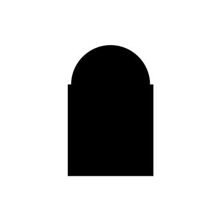 Islamic window icon set, islamic window vector setのイラスト素材