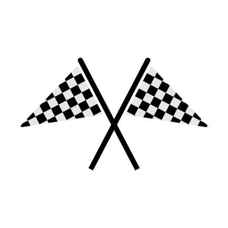 racing flag icon set, racing flag vector set sign symbolのイラスト素材