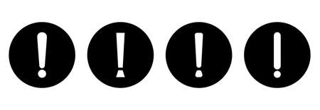 exclamation Icon. alert sign icon, exclamation vector symbol illustrations