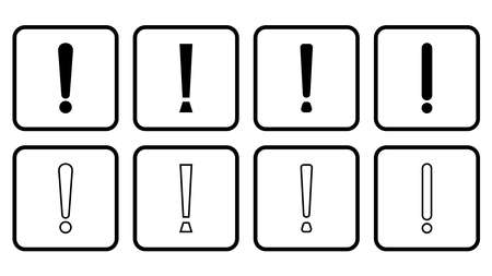 exclamation Icon. alert sign icon, exclamation vector symbol illustrationsのイラスト素材
