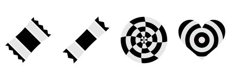 candy icon set , candy vector set symbolのイラスト素材