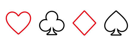 playing card icon, playing card vector sign symbol illustrationsのイラスト素材