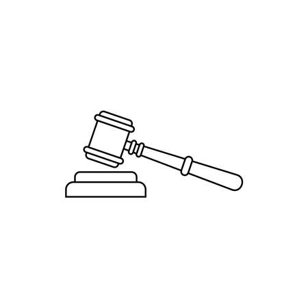 judge gavel icon set. judge gavel vector illustrations symbolのイラスト素材