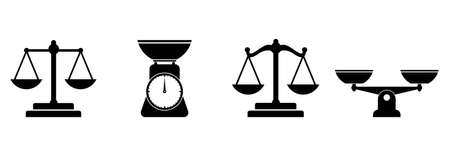 scale icon set, scale vector set sign symbolのイラスト素材