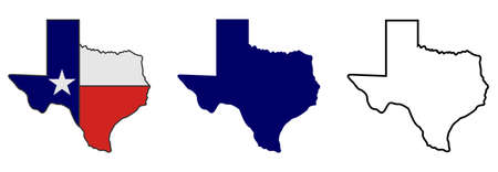 maps of Texas icon, maps of Texas vector sign symbol illustrations
