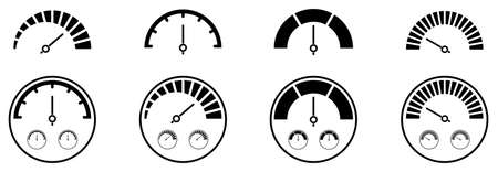 speedometer icon set, speedometer vector set