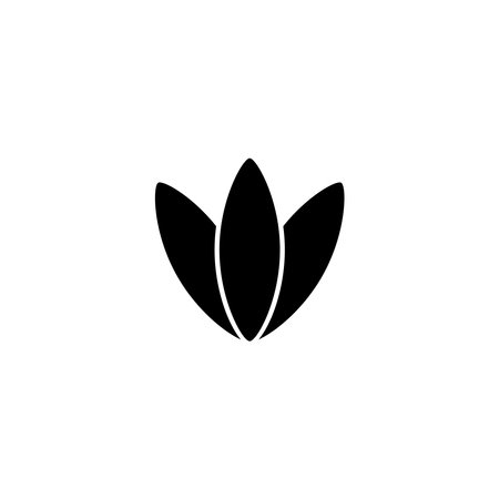 lotus flower icon setのイラスト素材