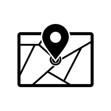 map icon set, map vector set sign symbolのイラスト素材