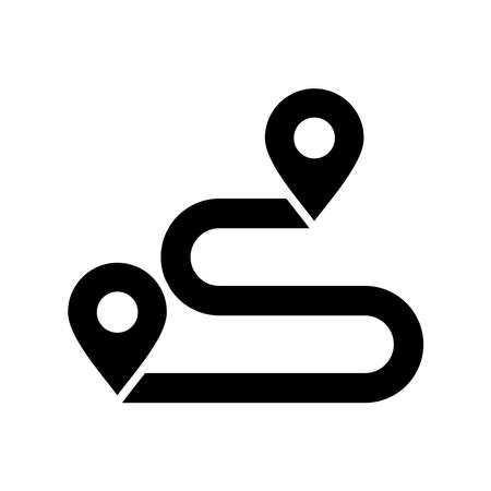 map icon set, map vector set sign symbolのイラスト素材